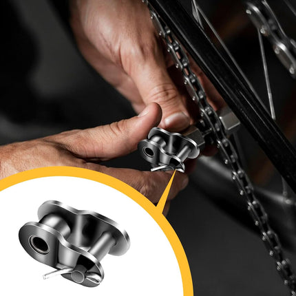 8 Pcs 420 Chain Roller Chain Offset Link 420 Chain Master Link, Half Link, Crank Link.