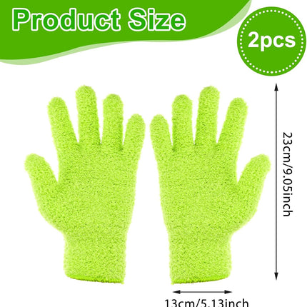 Microfiber Gloves for Plants, Microfiber Gloves For Plant Dusting, Leaf Cleaning Glove, Plant Leaf Cleaner and Shine for Houseplants, Reusable Indoor Plants Care Accessories, Washable Dusting Mitts.