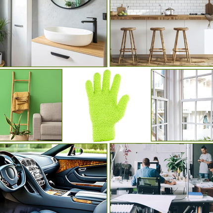 Microfiber Gloves for Plants, Microfiber Gloves For Plant Dusting, Leaf Cleaning Glove, Plant Leaf Cleaner and Shine for Houseplants, Reusable Indoor Plants Care Accessories, Washable Dusting Mitts.