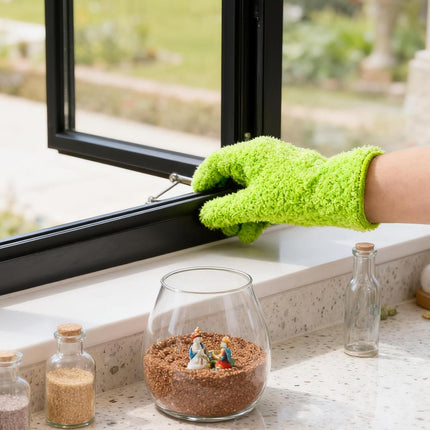 Microfiber Gloves for Plants, Microfiber Gloves For Plant Dusting, Leaf Cleaning Glove, Plant Leaf Cleaner and Shine for Houseplants, Reusable Indoor Plants Care Accessories, Washable Dusting Mitts.