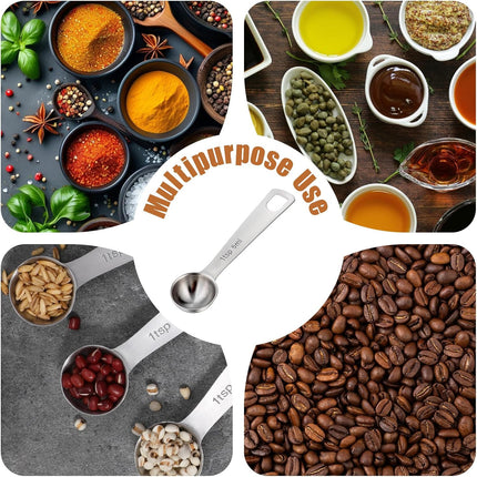 1 Teaspoon Measuring Spoons 3 Pcs Stainless Steel 5ml Small Mini Teaspoon Metal Measuring Spoons for Kitchen Cooking Kitchen CookingSpoon CoffeeSpoon, CreatineSpoon, SteelScoopers Protein Teaspoons.