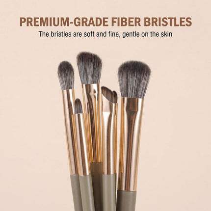 Eye Makeup Brush Set, 5 Pcs Eye Shadow Brushes Set Professional Eyeshadow Makeup Blending Brushes with Synthetic & Wood Handle Angled Eyeshadow Brush for Eyebrows, Eyeliner, Liquid, Cream, Concealer.