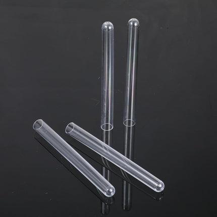 10 Pcs Plastic Test Tubes with Cork Stoppers, 15x150mm 15ml, Clear Vials with Seal Cap Container Transparent Test Tubes with Cork Stoppers for Jewelry Seed Beads Powder Spice Liquid Storage.