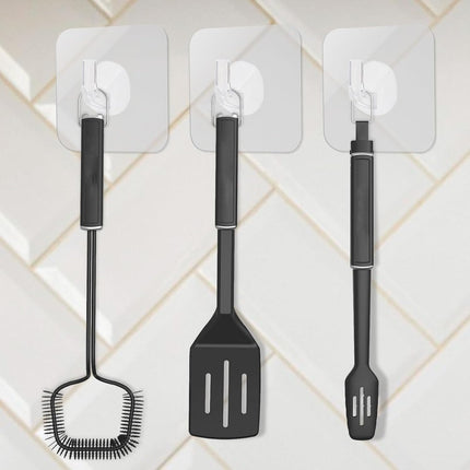 12 Pack Plastic Hooks Adhesive, Small Clear Adhesive Hooks for Hanging Wall Hooks Waterproof Heavy Duty Sticky Ceiling Door Window Pothook Home Kitchen Bathroom Office for Hanging Towel Picture Coats.