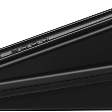 Heavy Duty Rubber Door Stopper Wedge Sturdy and Stackable Door Stop, Multi Surface Design, Fit for Gaps up to 1.2 Inches, 4 Pack, Black.
