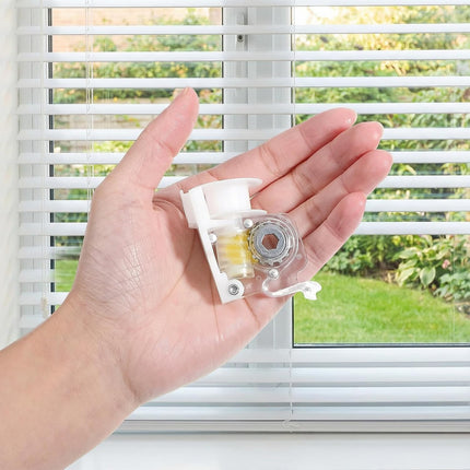 Vin Beauty Blind Tilt Mechanism Replacement Tilt Mechanism for Hexagonal Rod Horizontal Blinds with Transparent Thin Line and Curtain Accessories.