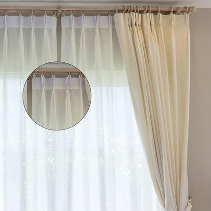 100pcs Roman Shade Rings Clear Plastic Drapery Ring Blind Curtain Rings for Roman Shades Clear Blind Curtains Ring Cafe Curtain Hardware for DIY Blinds, Curtains.
