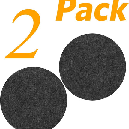 4 PCS Coasters, Eco-Friendly 100% Biodegradable Absorbent Felt Coasters for Drinks Bar Home, 4 Inch (Black Round).