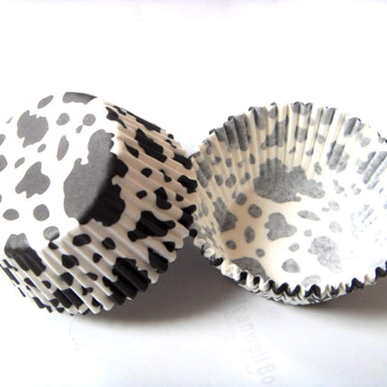 Cow Animal Paper Muffin Cupcake Liners case Birthday Baking Cups Holders 100 pcs,Standard Size 2x1.25inch.