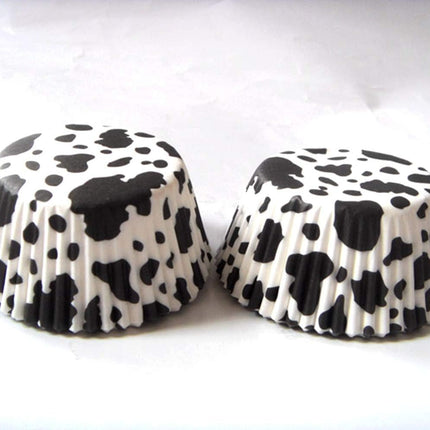 Cow Animal Paper Muffin Cupcake Liners case Birthday Baking Cups Holders 100 pcs,Standard Size 2x1.25inch.