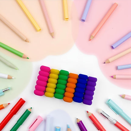 10Pcs Random Color Soft Foam Pencil Grips, Pen Grippers for Diamond Painting Pens Drill Pen, Pencil Cushion Drawing Pens for Drawing Writing Kids Toddlers Adults Arthritis.