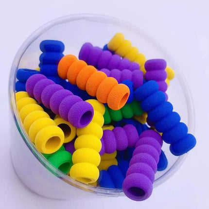 10Pcs Random Color Soft Foam Pencil Grips, Pen Grippers for Diamond Painting Pens Drill Pen, Pencil Cushion Drawing Pens for Drawing Writing Kids Toddlers Adults Arthritis.