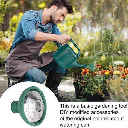 Green Universal Garden Watering Can Rose Head Water Sprinkler Sprayer Fit All Watering Can Rose Watering Can Spout Cover Nozzle Replacement Gardening Watering Equipment.