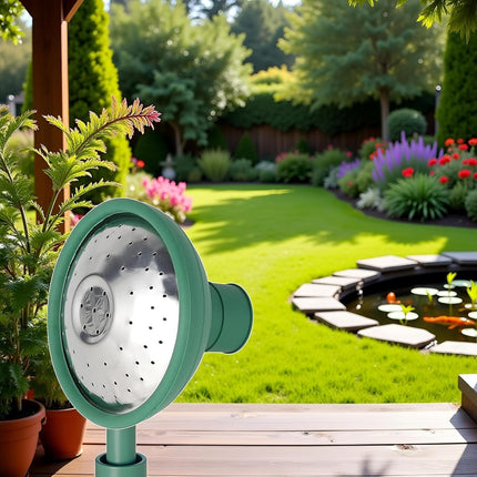 Green Universal Garden Watering Can Rose Head Water Sprinkler Sprayer Fit All Watering Can Rose Watering Can Spout Cover Nozzle Replacement Gardening Watering Equipment.