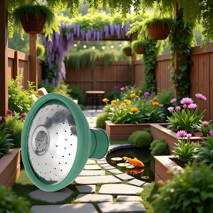 Green Universal Garden Watering Can Rose Head Water Sprinkler Sprayer Fit All Watering Can Rose Watering Can Spout Cover Nozzle Replacement Gardening Watering Equipment.