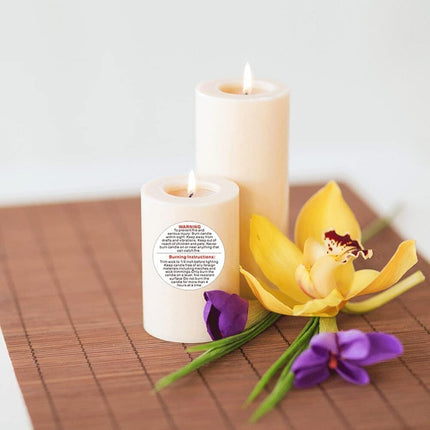 500 Pieces White Candle Warning Labels Candle Jar Container Stickers Candle Safety Stickers Decal Candle Warning Labels Stickers for Candle Making DIY Candle Jars and Tins Candle Making (1 inch).