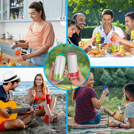 6 Pack Silicone Soda Can Cover Lids, Reusable Soda Can Lids Beer Can Covers Pop Can Covers, BPA Free Silicone Can Cover, Stopper and Protector for Soda, Beer, Beverage, Juice, Coke, Fits Standard Cans.