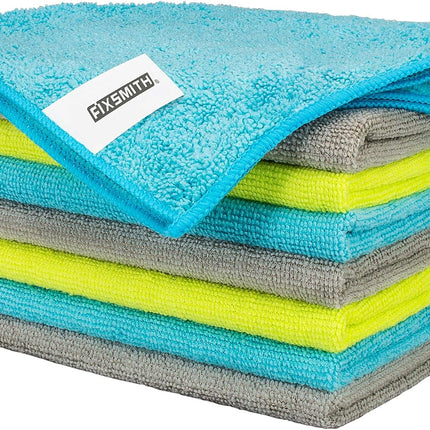 Microfiber Cleaning Cloth - Pack of 8, Size: 12 x 16 in, Multi-Functional Cleaning Towels, Highly Absorbent Cleaning Rags, Lint-Free, Streak-Free Cleaning Cloths for Car Kitchen Home.