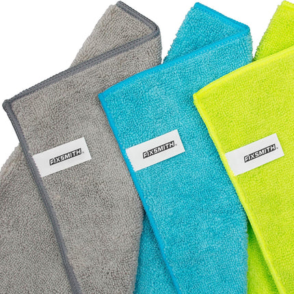 Microfiber Cleaning Cloth - Pack of 8, Size: 12 x 16 in, Multi-Functional Cleaning Towels, Highly Absorbent Cleaning Rags, Lint-Free, Streak-Free Cleaning Cloths for Car Kitchen Home.