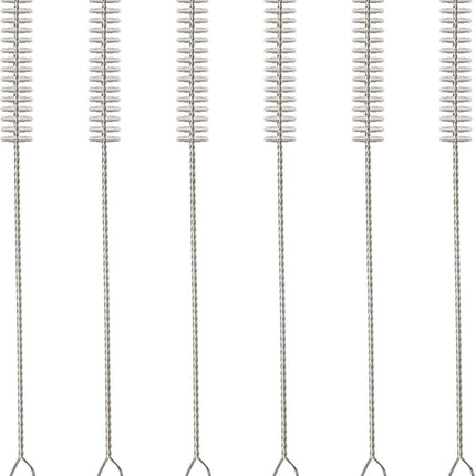 Straw Cleaner Brush Set, 6-Piece Set of Long Cleaning Brushes for Tumbler, Water Bottle, Sippy Cups, Pipes, Tubes, Stainless Steel Drinking Straws, Glass Silicone Metal Straws or Hummingbird Feeders.