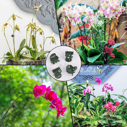 100 Pcs Plant Clips Orchid Clips Plants Orchid Support Clips Flower Vine Clips for Supporting Stems Vines Stalks Climbing Plant Grow Upright.