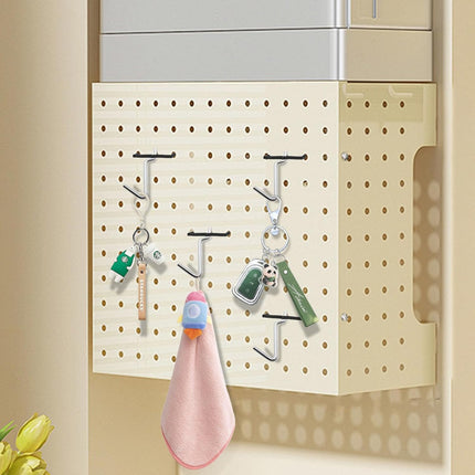 Black Peg Locks Plastic Pegboard Hook Locks Pegboard Display Hook Organizer Fixer Peg Board Hook Clip Retainers Pegboard Hook Organizer for Standard 1/4" and 1/8" Pegboard（60Pcs）.
