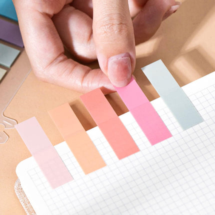 1200 Pcs Sticky Annotation Tabs Morandi Sticky Note Tabs Writable and Translucent Reminder Tabs with Ruler for Marking Page Notes Book Files.