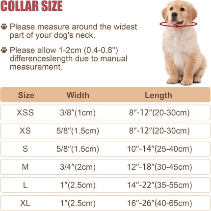 Reflective Dog Collar with Buckle Adjustable Safety Nyl Collars for Small Medium Large Dogs, Pink S.