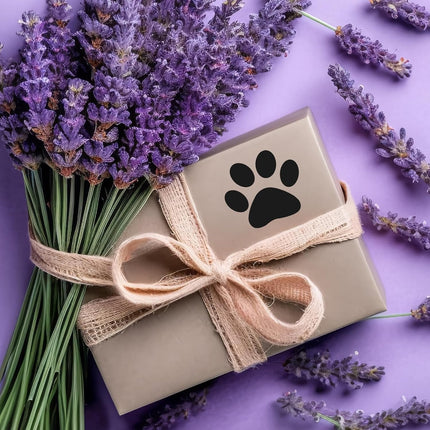Paw Stickers - Paw Prints Stickers 500Pcs 1.5Inch Puppy Dog Bear Paw Prints Sticker Self Adhesive Clear & Black Paw Patrol Sticker Roll for Birthday Party Envelope Seal Card Gift Packaging.