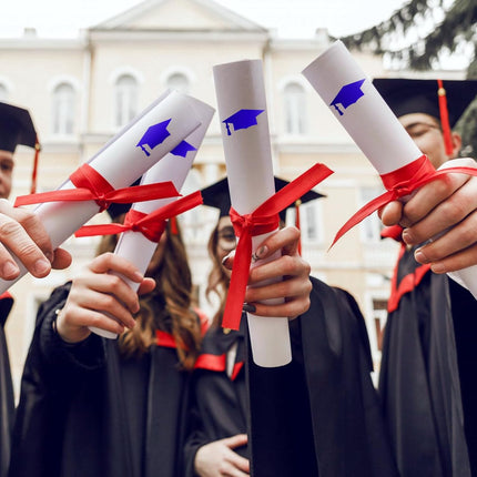 Graduation Cap Stickers 2026 - Blue Graduation Hat Stickers Self-Adhesive Graduations Envelope Seal Sticker 420Pcs Congrats Grad Cap Sticker Class of 2026 for Senior College Grad Party Favor.
