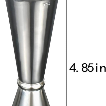 304 Stainless Steel Cocktail Double Jigger Japanese Style Measuring Oz Cup Bar Tool Shot for Bartending Bartender Jiggers Ounce Measurements Alcohol Drink Markings Perfect Party Silver Kitchen Tools.