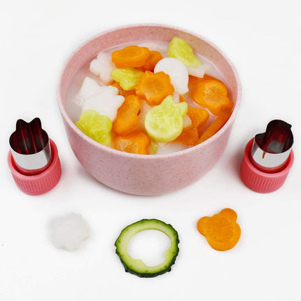11Pcs Vegetable Cutter Shapes Set Mini Cookie & Fruit Pie Stamps Mold Stainless Steel Cutters Food for Kids Baking and Supplement Tools Accessories Christmas Gift.