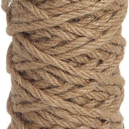Strong Natural Jute Twine, 4mm Thick 66 Feet Long Jute String Rope Roll for Garden, Arts & Crafts, Home Decor, Packaging.