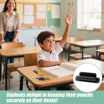 10-Pack Adhesive Pencil Holder for Desk - Multicolor Silicone Pen Holder - Flexible Pencil Holders for Desk, Walls Clipboards, Classroom Office Accessories Teacher Supplies.