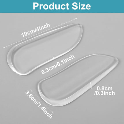 5 Pairs Medial & Lateral Heel Wedge Silicone Insoles, Corrective Adhesive Shoe Inserts for Foot Alignment Knock Knee Pain Bow Legs Osteoarthritis for Men Women.
