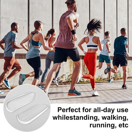 5 Pairs Medial & Lateral Heel Wedge Silicone Insoles, Corrective Adhesive Shoe Inserts for Foot Alignment Knock Knee Pain Bow Legs Osteoarthritis for Men Women.