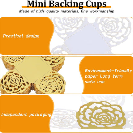 50PCS Gold Truffle Wrapper Cupcake Liners,Truffles Chocolate Candy Cups Cupcake Wrappers For Chocolate Muffin Birthday Decoration.
