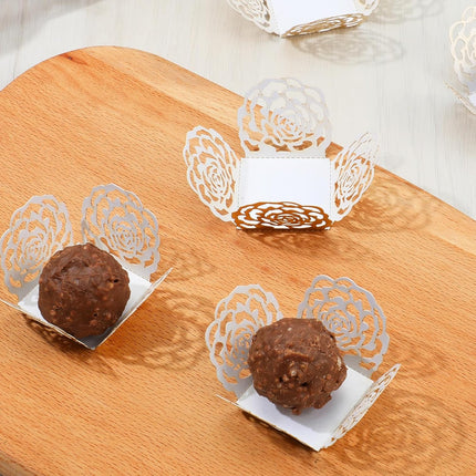 50PCS Gold Truffle Wrapper Cupcake Liners,Truffles Chocolate Candy Cups Cupcake Wrappers For Chocolate Muffin Birthday Decoration.