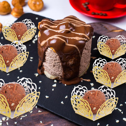 50PCS Gold Truffle Wrapper Cupcake Liners,Truffles Chocolate Candy Cups Cupcake Wrappers For Chocolate Muffin Birthday Decoration.
