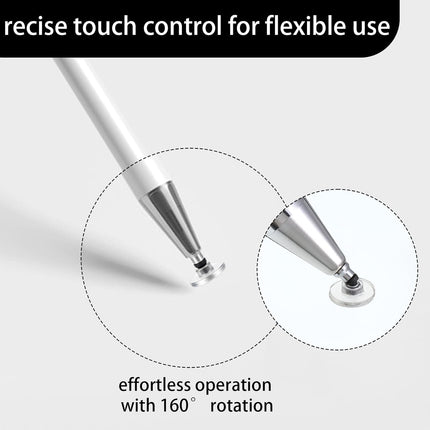24 Pcs Stylus Tips Replacement Tips Only, Stylus Pen Tip Replacement High Precision Replaceable Pen Disc Tops Universal Round Shape Penpoint for Mobile Phones and Tablet PC Touch Screen Devices.