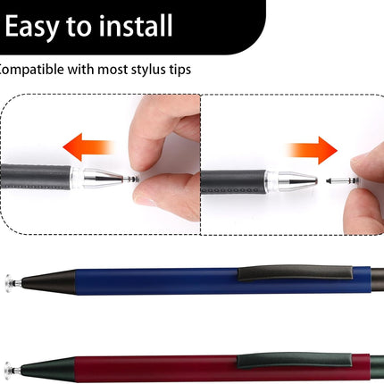 24 Pcs Stylus Tips Replacement Tips Only, Stylus Pen Tip Replacement High Precision Replaceable Pen Disc Tops Universal Round Shape Penpoint for Mobile Phones and Tablet PC Touch Screen Devices.