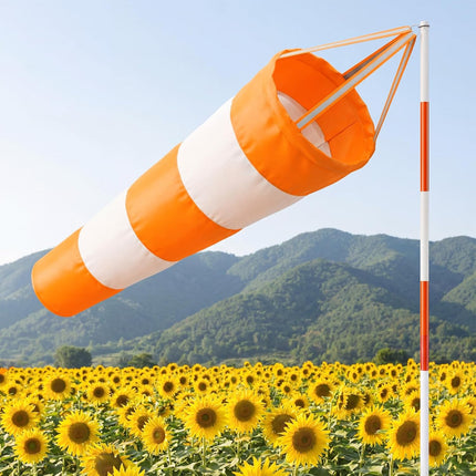 Wind Socks for Outside, 30 Inch Heavy Duty Windsock Waterproof Rip-Stop Hanging Windsocks Wind Sock Direction Indicators with Reflective Belt for Flags Outdoors Airport Farm Park Yard.