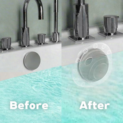 2 Pcs Bathtub Overflow Drain Cover Bathtub Stoppers 6.1 Inch Transparent & Green PVC Tub Overflow Drain Cover Plug for Deep Water Bath, Universal Fit for Tub Drains Hole.