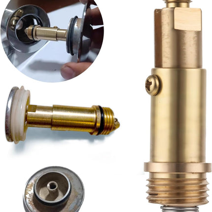 2 Pcs Basin Sink Clicker Pop Up Tub Drain Stopper Sink Pop Up Stopper Pop Up Bolt Basin Bath Sink Drain Click Clack Replacement Plug Bolt Spring Brass Push Spring Plug for Most Sink Tub Basin Drain.