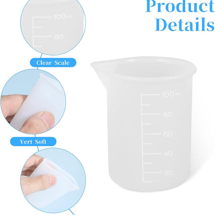2Pcs Silicone Laundry Detergent Cup, Laundry Detergent Measuring Cup, Silicone Dispenser Cups Reusable for Liquid Flexible Washable Liquid Measuring Cups for Home, Dormitory, Hotel.