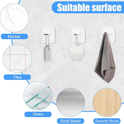 20 PCS Quick Stick Studs for Hanging Adhesive Wall Hooks Wall Hangers Self Adhesive Hooks Without Nails Screw Free Sticker, Seamless Screws for Mount, Reusable for Kitchen, Bathroom, Home, Office.