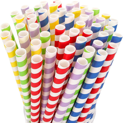 100 Pack, Extra Wide Paper Smoothie, Boba Straws - 10 mm Wide Biodegradable Straws for Bubble Tea (Tapioca, Boba Pearls), Milkshakes, Jumbo Drinks - Shower, Wedding Party Supplies Decorations.