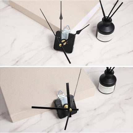 Long Shaft Clock Mechanism 31 mm Long Shaft Clock Movement Replacement, DIY Wall Clocks Movement Mechanism Clocks Repair Kit for DIY Repair with 2 Pairs Pointer Hands, Silent Sweep Seconds Movements.