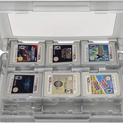 Black 26-in-1 Game Holder Case Fits up to 22 Games 2 SD Cards 2 Micro SD/TF Cards and 2 Stylus Pens for NEW 3DS / 3DS XL / 3DS LL.