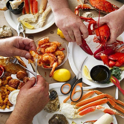 Lobster Crackers and Picks Set, 10-Piece Crab Leg Cracker Tools - Stainless Steel Seafood Crackers & Forks Nut Cracker Set - Dishwasher Safe.